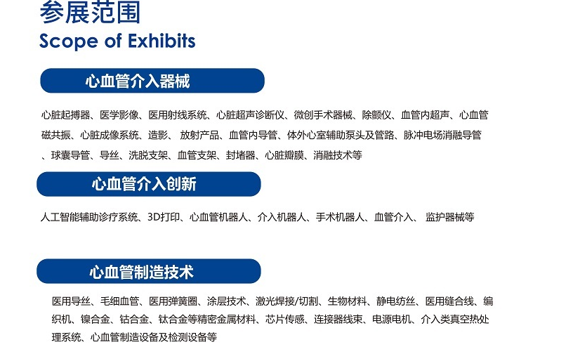2025深圳国际心血管介入及技术展览会参展范围